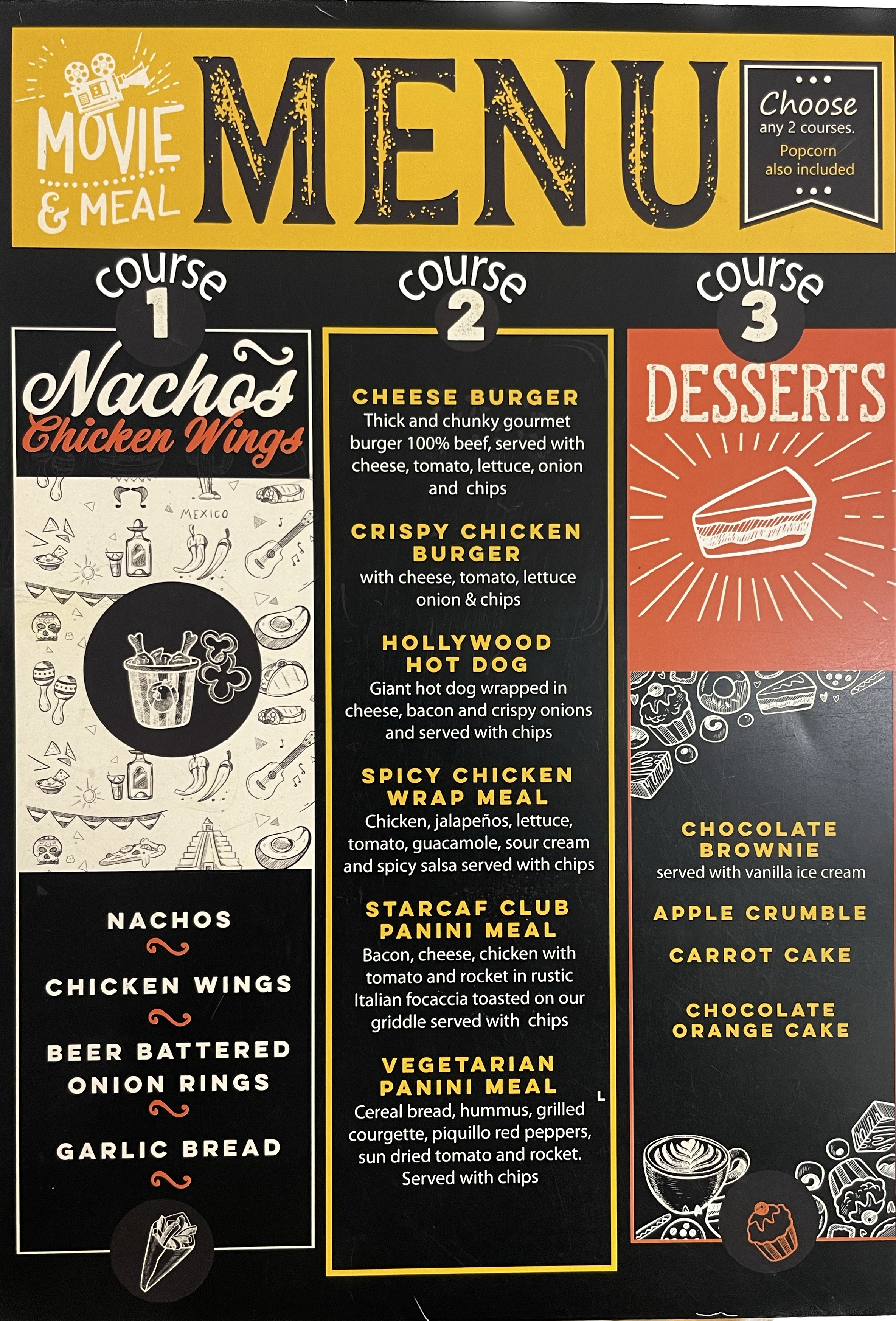 meal deal menu